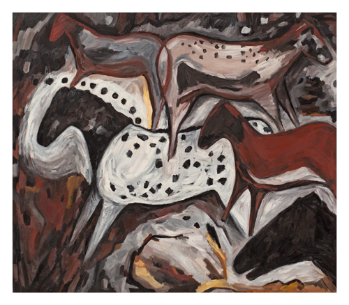 Homage (2011). 52" x 60". Oil on canvas.