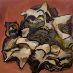 Piece of Bark (2007). 48" x 48". Oil on panel.