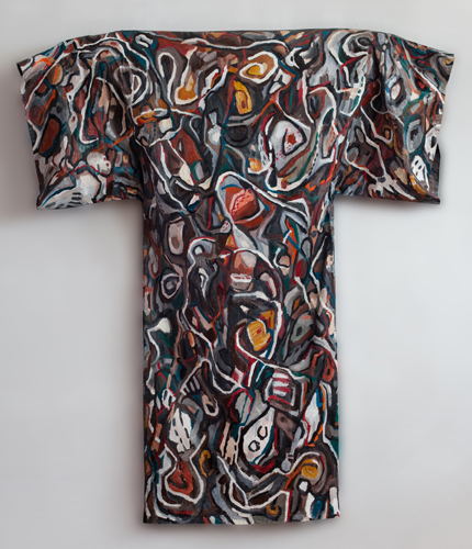 Pythia (2010). 52" x 47" x 8". Oil on muslin.