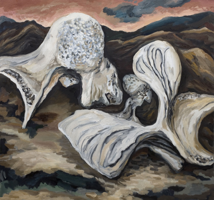 Showdown (2007). 33" x 36". Oil on canvas.