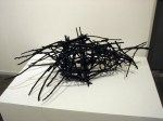 Structure 5 (2013). Sticks, wire, acrylic paint.