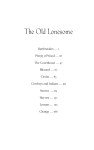 Table of Contents, from Carol Benson (2006), 'The Old Lonesome', Farcountry Press, Helena, Montana.