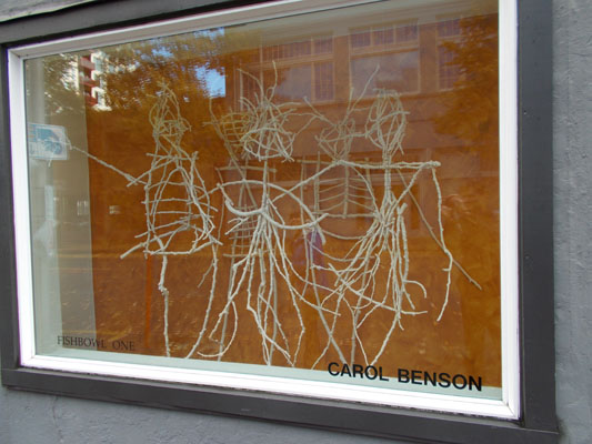 Allegory (2014). Wood, acrylic paint, and copper wire.