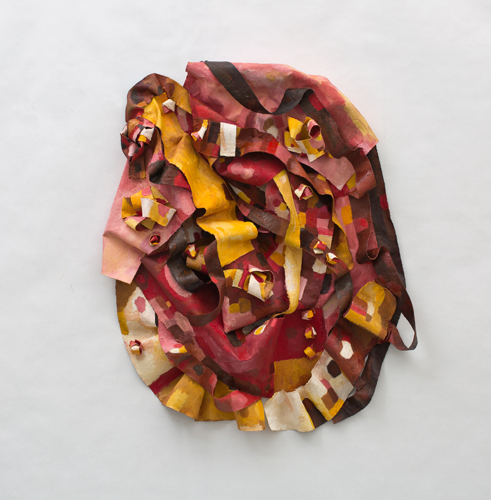 Knotted Arum (2018). 36" x 28" x 5". Oil on canvas.